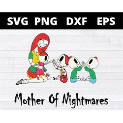 2 girls and 2 boys mother of nightmares svg halloween svg christmas svg files for cricut