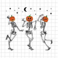 Dancing Skeletons Halloween Svg, Skeletons Halloween Svg, Skeletons Dancing Svg, Pumpkin Halloween Svg, Skeletons Pumpki