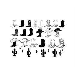 cowboy boots svg bundle, cowgirl boots svg, cowboy boots clipart, cowboy boots svg files for cricut