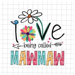I Love Being Called Mawmaw Svg, Love Mother Svg, Grandma quote Svg, Mother's Day Svg, Funny mother's day svg
