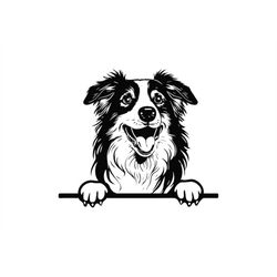 peeking australian shepherd svg, peeking australian shepherd clipart, peeking australian shepherd svg files for cricut