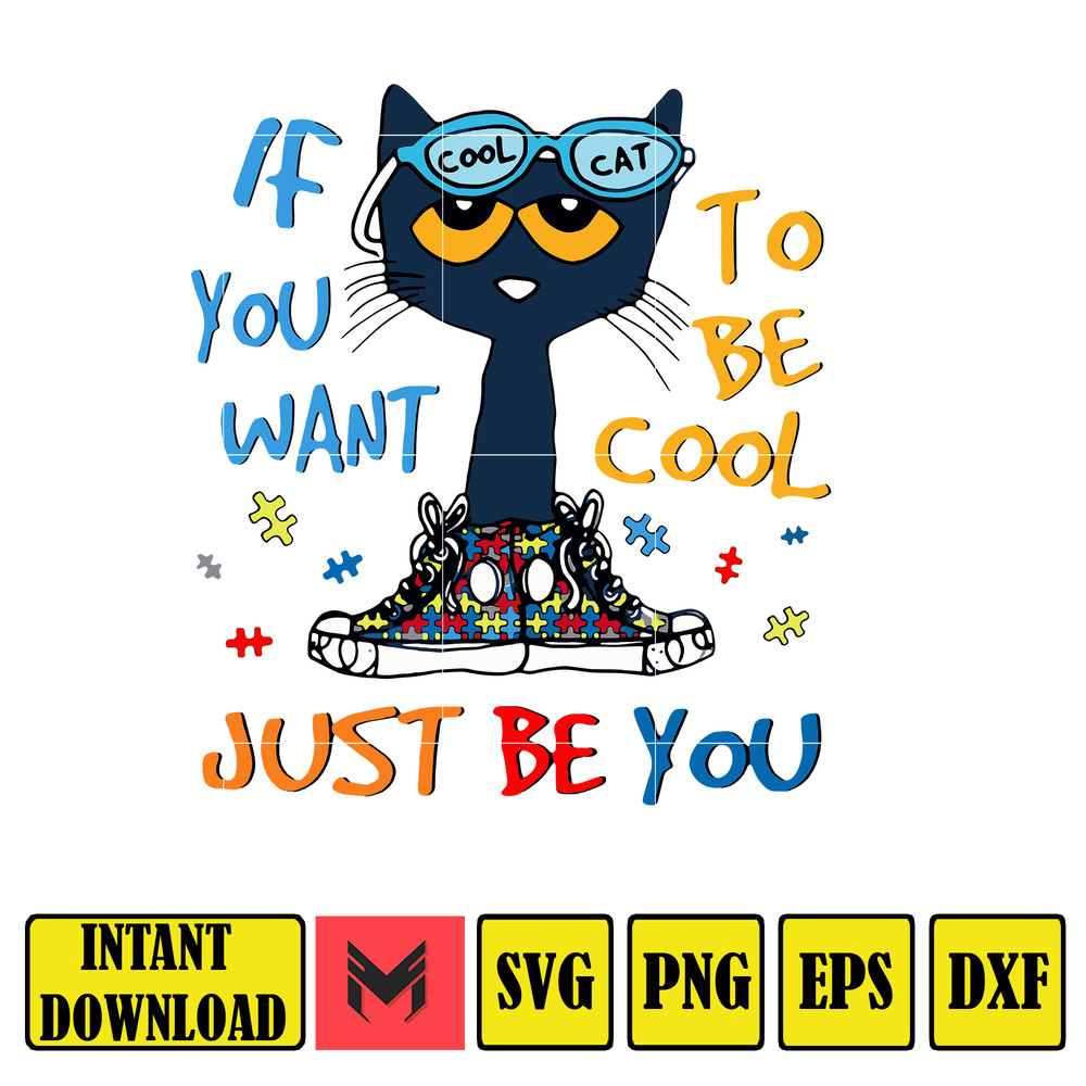 Cool cat if you svg, png, dxf, Instant Download.jpg