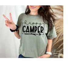 happy camper svg, png, marshmallow svg, camping svg, campfire svg, explore svg, adventure svg, summer svg, camp life svg