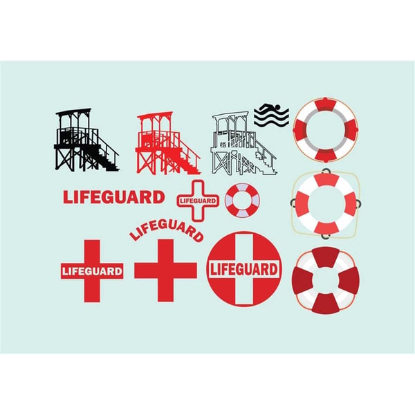 LIFEGUARD SVG FILES Bundle, Lifeguard Clipart Files, Lifegua - Inspire ...
