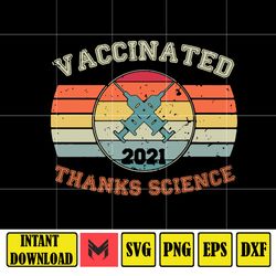 vaccinated 2021 svg, png, dxf, instant download