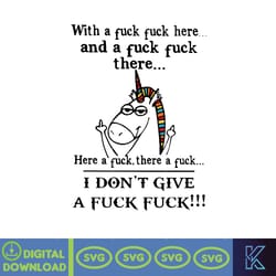 unicorn with a fuck fuck and the fuck fuck here a fuck svg, png, dxf, instant download