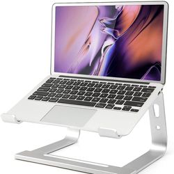 laptop stand, computer stand for laptop, aluminium laptop riser, ergonomic laptop holder compatible with macbook air pro