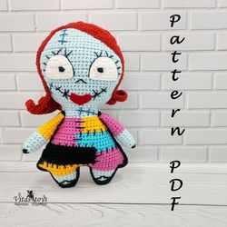 Crochet Amigurumi Sally rag doll Pattern