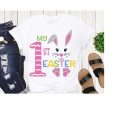 my first easter svg cut file, girl easter shirt, girl easter svg, commercial use, dxf eps png, silhouette cricut, digita