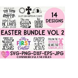 easter svg bundle - easter svg, happy easter bundle svg, christian svg, bunny svg, cut files for cricut, silhouette, dig