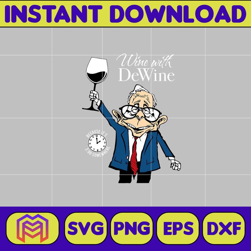 Wine with dewine svg, png, dxf, Instant Download.jpg