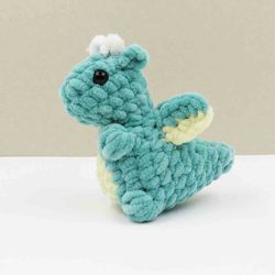Crochet Pattern Dragon. DIY Amigurumi Toy Crochet Pattern, PDF file digital download.