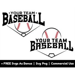 your team baseball svg png files, sport svg, baseball lover tshirt design svg, baseball fan svg, custom name baseball sv