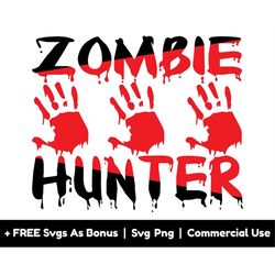 zombie hunter svg png files, creepy hands svg, halloween svg, horror svg, zombie hands svg, hunting svg, halloween horro