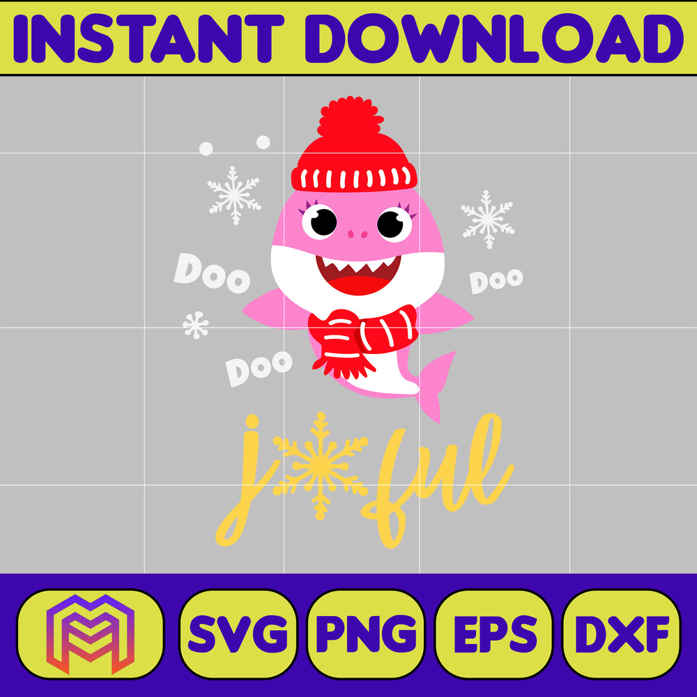 Christmas Shark Svg, Baby Shark Svg, Dodo Shark Svg, Daddy Shark Svg, Christmas Svg, Instant Download (43).jpg