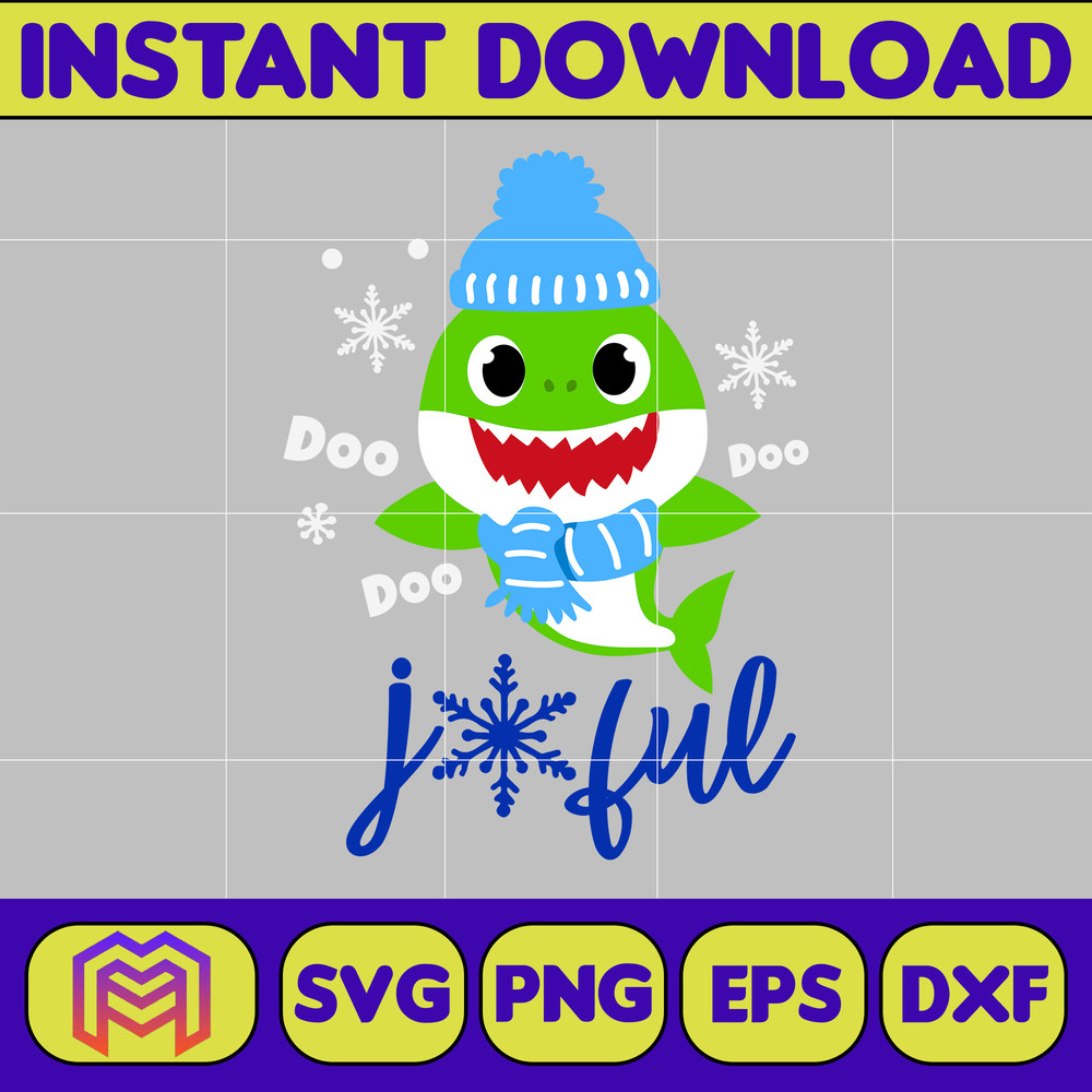Christmas Shark Svg, Baby Shark Svg, Dodo Shark Svg, Daddy Shark Svg, Christmas Svg, Instant Download (44).jpg