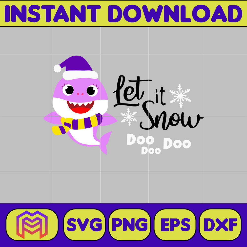 Christmas Shark Svg, Baby Shark Svg, Dodo Shark Svg, Daddy Shark Svg, Christmas Svg, Instant Download (48).jpg