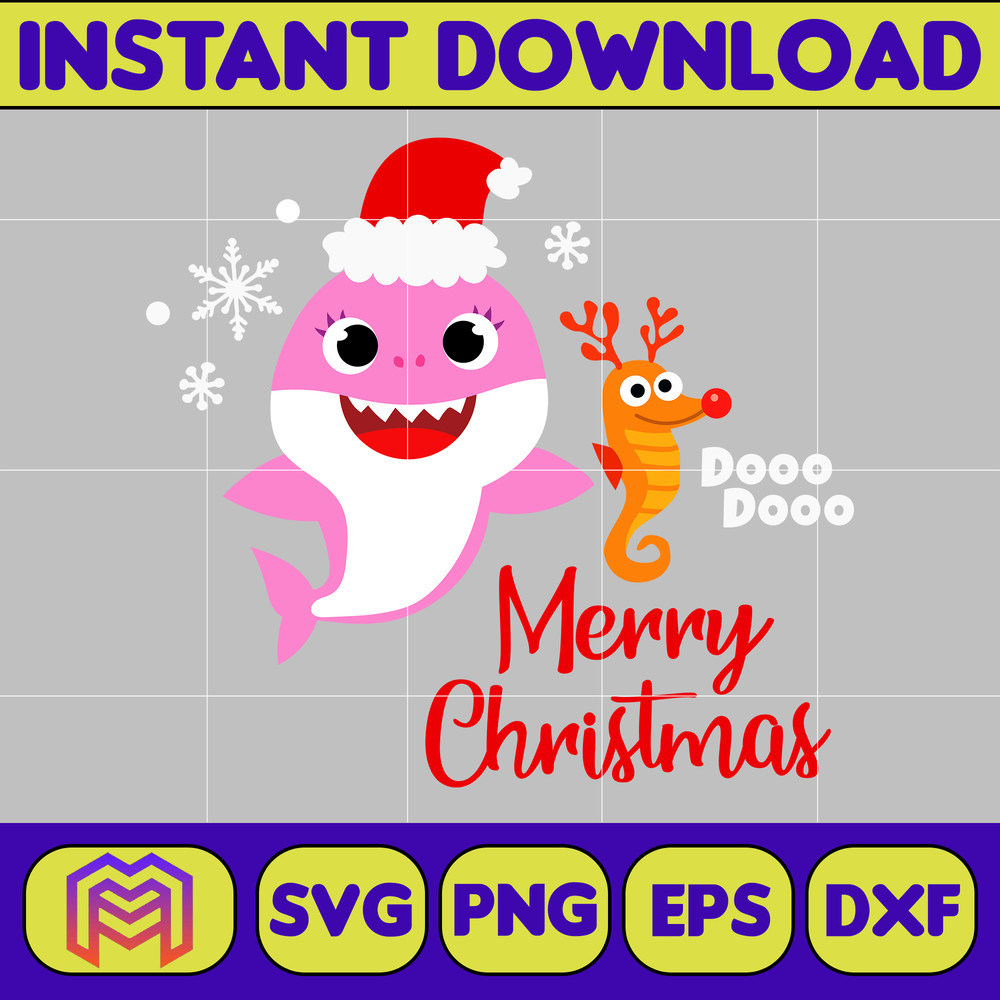Christmas Shark Svg, Baby Shark Svg, Dodo Shark Svg, Daddy Shark Svg, Christmas Svg, Instant Download (58).jpg