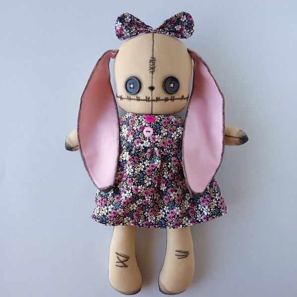 handmade-gothic-bunny-doll-gift-for-Halloween