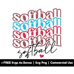 softball echo stacked text svg png files, softball lover t-shirt design svg, softball fan svg, sports day svg, game day