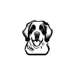 saint bernard head svg, saint bernard head clipart, saint bernard head svg files for cricut
