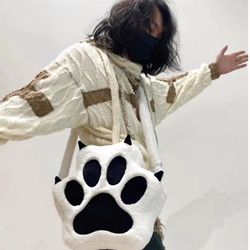 Cute Plush Rabbit Crossbody Bags for Women Korean Version Cute Purses and Handbags Girls New Rabbit Ear Shoulder