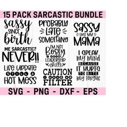 sarcastic bundle svg, sarcastic svg files, funny quotes svg, silhouette, cricut, cameo, digital, sarcasm svg, shirt bund