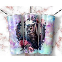 Owl Tumbler Wrap Sublimation - 20 oz Tumbler Wrap Digital Download