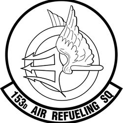 153 air refueling squadron emblem vector file for laser engraving, cnc router, cutting, engraving file