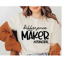 difference maker svg, principal svg, back to school svg, silhouette, cricut cameo, digital, assistant principal, princip