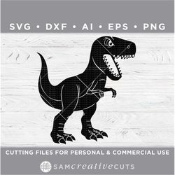 dinosaur svg / trex svg / t-rex svg / tyrannosaurus rex svg - cutting files for silhouette & cricut, svg - dxf ai eps