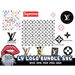 LV Logo Bundle SVG, Supreme Logo, Louis Vuitton Symbol, Louis Vuitton SVG, Louis Vuitton Clipart, Louis Vuitton Logo