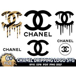 Chanel Dripping Logo SVG, Chanel Logo, Chanel Symbol, Coco Chanel Logo, Chanel Logo PNG, Chanel SVG,