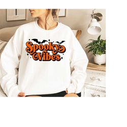 spooky vibes svg, png, spooky retro halloween svg, spooky shirt svg, halloween svg, halloween shirt svg, spooky svg