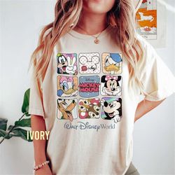 vintage disney mickey and friends comfort colors shirt ,walt disney world 2023 shirt ,vintage mickey tee, mickey minnie,