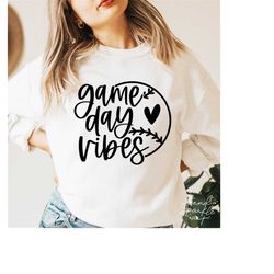 game day vibes baseball svg, png, game day baseball svg, game day softball svg, baseball svg, softball svg, game day shi