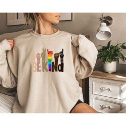 be kind sign language shirt, be kind rainbow shirt, be kind t-shirt, kindness shirt, lgbt pride shirt, lgbt be kind t-sh