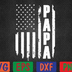 proud papa funny fathers day from grandchildren svg, eps, png, dxf, digital download