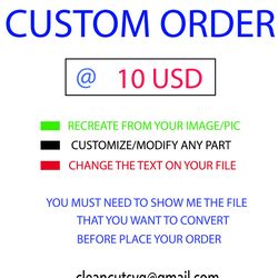 buy this for a custom order template