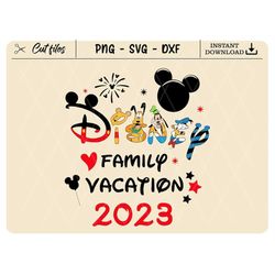 Family Vacation 2023 Svg, Family Trip Svg, Family Vacation 2023 Svg Png, Magical Kingdom Svg, Svg, Png Files For Cricut