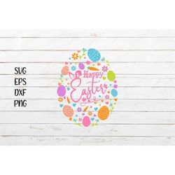 happy easter svg, easter bunny svg, easter cut file for cricut, silhouette, cut machine digital, happy bunny, png, easte
