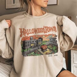 vintage halloween town est 1998 sweatshirt, halloweentown sweatshirt, pumpkin halloweentown shirt, halloween party,gift