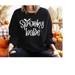 Spooky Babe SVG,Cute Halloween SVG,Spooky SVG,Spooky Shirt Svg,Spooky Cut File,Svg file for Cricut