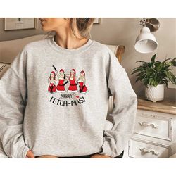 mean girls christmas sweatshirt, merry fetchmas sweat, merry christmas sweatshirt, women's christmas sweat, mean girls f