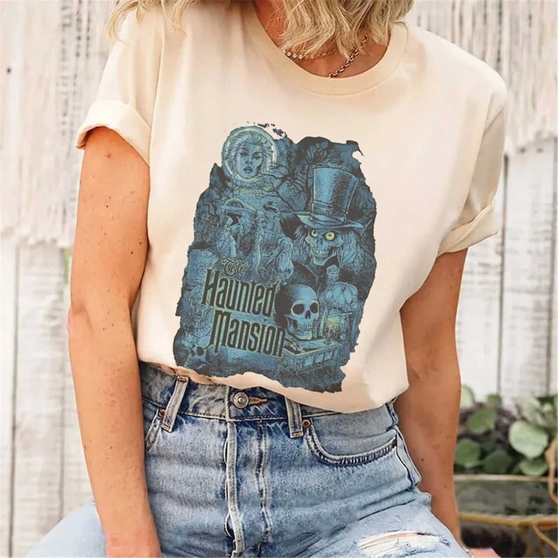 MR168202314428thehauntedmansionretrocomictshirthalloweenshirtimage1jpg