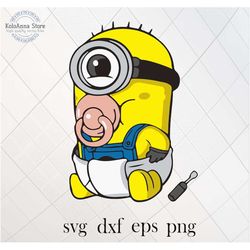 baby svg, despicable svg, baby svg, cartoon svg, newborn svg, cut file, baby cut file, silhouette, svg files for cricut