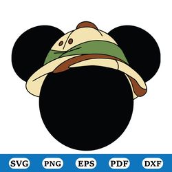 Safari Hat Mickey Svg, Disney Svg, Disney World Svg, Mickey Head Svg, Mickey Mice Svg