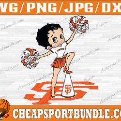 san francisco giants betty boop baseball team svg, san francisco giants svg, mlb team  svg, mlb svg, png, dxf, eps, jpg