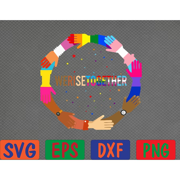 We Rise Partner Poster We Rise Together LGBT-Q Pride Social Justice Equality Ally S | Inspire ...