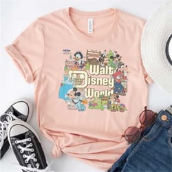 vintage walt disney world est 1971 shirt, mickey and friend shirt, disneyworld est 1971 shirt, disney family shirt, retr